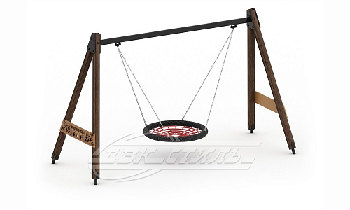 Качели маятниковые Крепость К-33 c цепным подвесом "Гнездо"